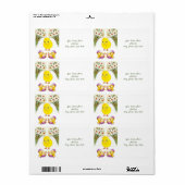 イースターラベル ラベル (フルシート)