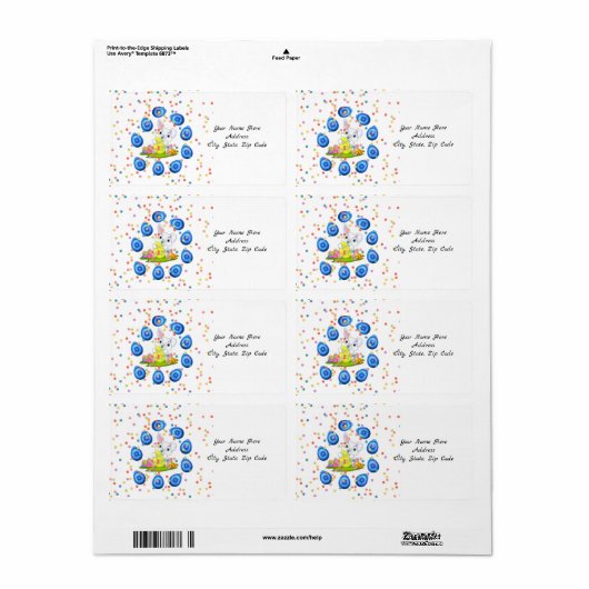 イースターラベル ラベル (フルシート)