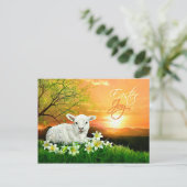 イースターラムとイースターリリーと日の出 シーズンポストカード (スタンド正面)