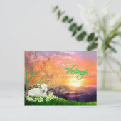 イースターラムとイースターリリーと日の出 シーズンポストカード (スタンド正面)