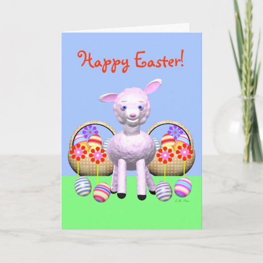 イースターラムとバスケット シーズンカード (正面)