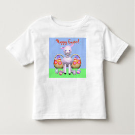 イースターラムとバスケット トドラーTシャツ