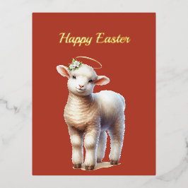 イースターラムイラストレーション 箔シーズンポストカード