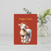 イースターラムイラストレーション 箔シーズンポストカード (立ち正面)