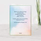 イースターラムグリーティングカード カード (裏面)