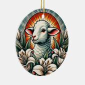 イースターラム セラミックオーナメント (右)