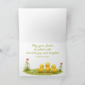 イースターラム&バニー | チックス&春の花カワイイ シーズンカード (内部)