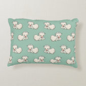 イースターラム、ベビー農場動物、ヴィンテージ宗教 アクセントクッション (裏面)