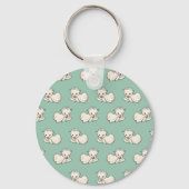 イースターラム、ベビー農場動物、ヴィンテージ宗教 キーホルダー (裏面)