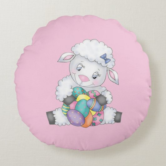 イースターラム ラウンドクッション (正面)