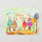 イースターランドの小さな雛 シーズンポストカード (正面/裏面)