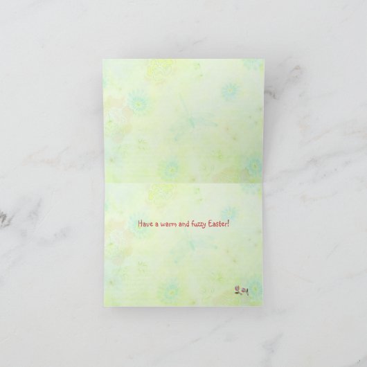 イースターランドカードの小さな雛 シーズンカード (内部)