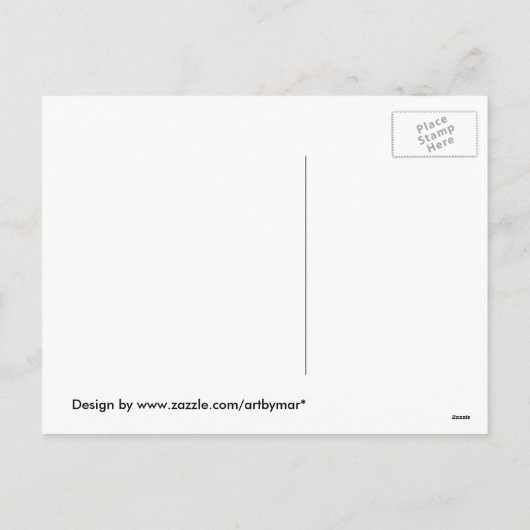 イースターランニングズパステルウサギ シーズンポストカード (裏面)