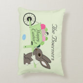 イースターランバーライトグリーンアクセント枕 アクセントクッション (裏面(縦))