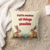 イースターリトルウサギヴィンテージコレクシ人気があるョン クッション (ブランケット)