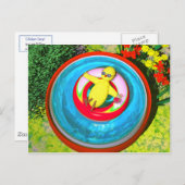 イースターリラックス・シックのスイミングプール シーズンポストカード (正面/裏面)