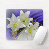 イースターリリーとイバラの冠 マウスパッド (マウス)