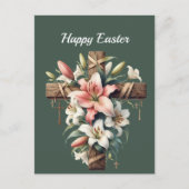 イースターリリークロスイラストレーション シーズンポストカード (正面)