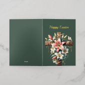 イースターリリークロスイラストレーション 箔シーズンカード (外側レイダウン)