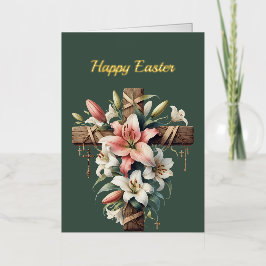 イースターリリークロスイラストレーション 箔シーズンカード