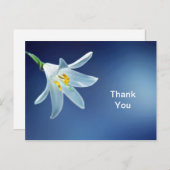 イースターリリーサンキューはがき ポストカード (正面/裏面)