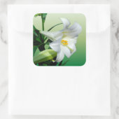 イースターリリーステッカー スクエアシール (バッグ)