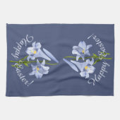 イースターリリーブーケ キッチンタオル (横)