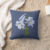 イースターリリーブーケ クッション (ブランケット)