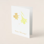 イースターリリーブーケ 箔カード (正面)