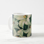 イースターリリー花、ヴィンテージイースターリリー コーヒーマグカップ (正面左)