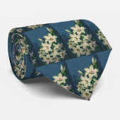 イースターリリー花、ヴィンテージイースターリリー ネクタイ (ロール)