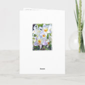 イースターリリー カード (裏面)