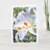 イースターリリー カード (正面)