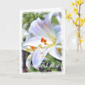 イースターリリー カード (黄色い花)
