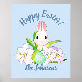 イースターリリー&スイートバンニー ポスター