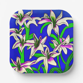 イースターリリー ペーパープレート