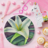 イースターリリー ペーパープレート (パーティー)