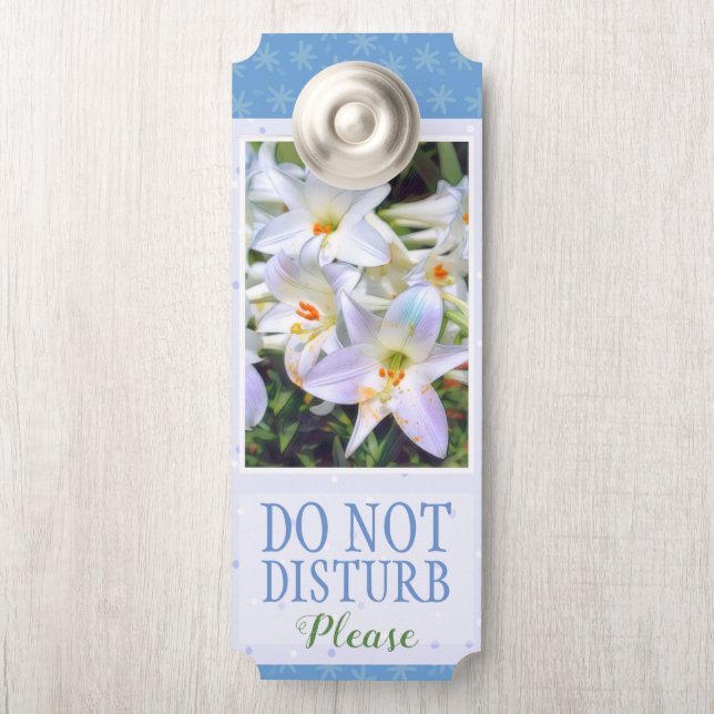 イースターリリー [ユリ] ドアノブサイン (ノブ)