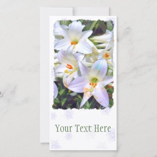 イースターリリー [ユリ] 案内状 (正面)