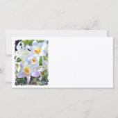 イースターリリー [ユリ] 案内状 (裏面)