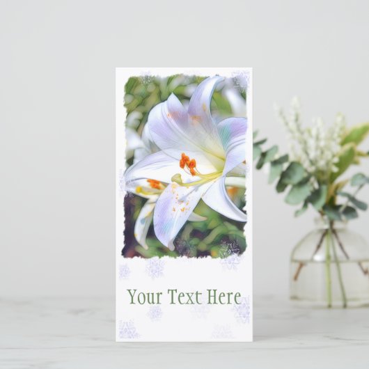 イースターリリー [ユリ] 案内状 (スタンド正面)