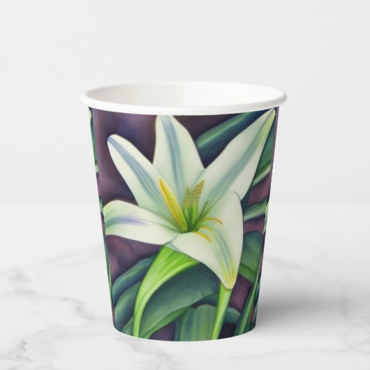 イースターリリー 紙コップ (左)