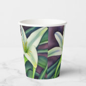 イースターリリー 紙コップ (正面)