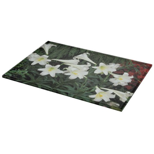 イースターリリー (Lilium regale) カッティングボード (角)