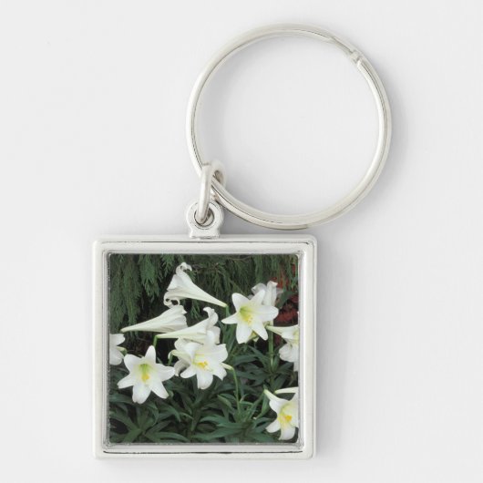 イースターリリー (Lilium regale) キーホルダー (正面)