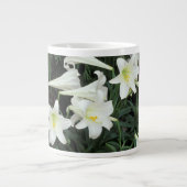 イースターリリー (Lilium regale) ジャンボコーヒーマグカップ (正面)