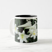 イースターリリー (Lilium regale) ツートーンマグカップ (正面左)