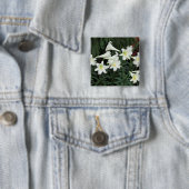 イースターリリー (Lilium regale) 缶バッジ (インサイチュ)
