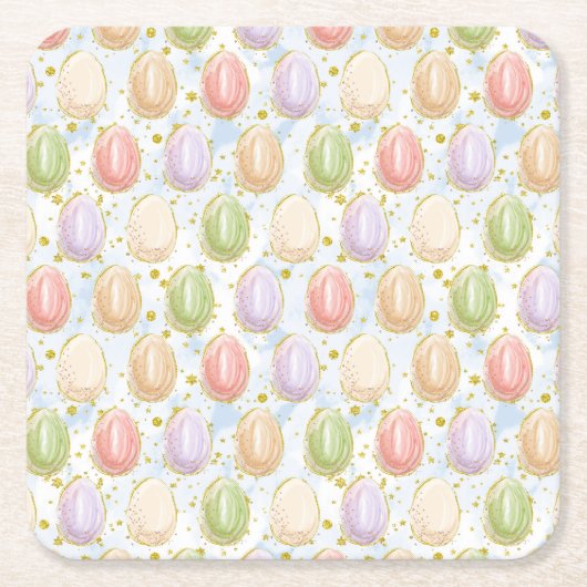 イースターリース スクエアペーパーコースター (正面)