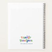 イースターレシピカラフルお洒落レトロタイポグラフィ プランナー手帳 (裏面)